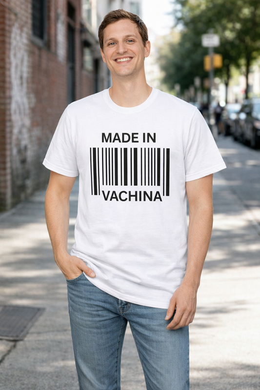 Made In Barcode Graphic T-Shirt