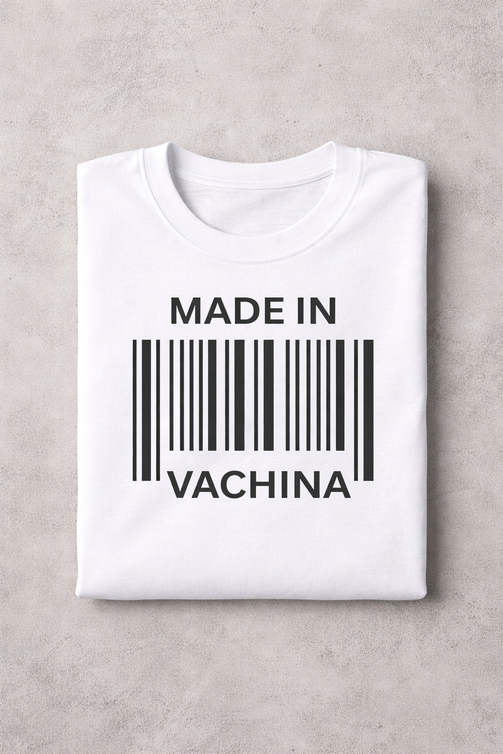Made In Barcode Graphic T-Shirt