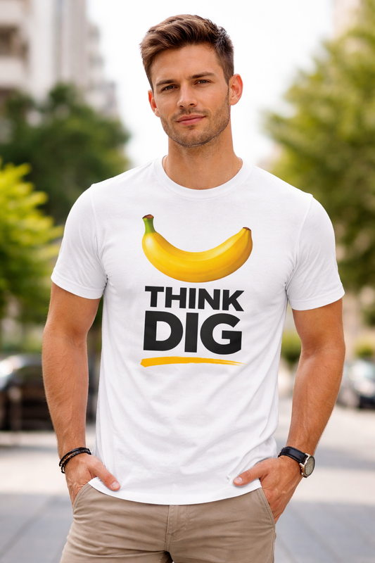 Think Dig Banana Graphic T-Shirt
